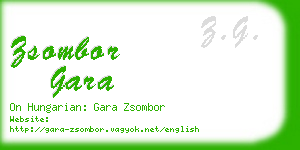 zsombor gara business card